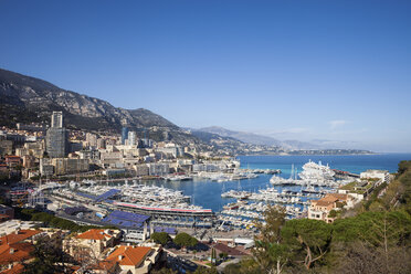 Fürstentum Monaco, Monaco, Monte Carlo, Blick auf Port Hercule - ABOF00337