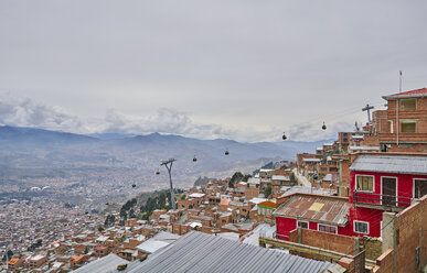 Stadtbild auf dem Dach, El Alto, La Paz, Bolivien, Südamerika - CUF02312