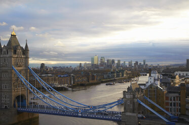 Tower bridge over river Thames, London, United Kingdom, Europe - CUF02349