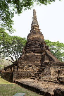 Thailand, Sukhothai, Historischer Park Si Satchanalai, Pagode - HLF01084