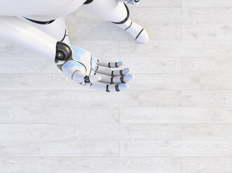 Hand eines Roboters, 3d-Rendering - AHUF00496