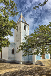Außenansicht der Kirche, Sao Filipe, Fogo, Kap Verde, Afrika - CUF03579