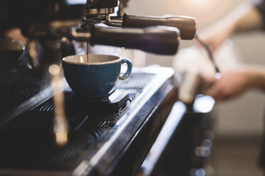 Close Up Of Hands Making Coffee With Espresso Machine Stock Photo, Picture  and Royalty Free Image. Image 19477784.