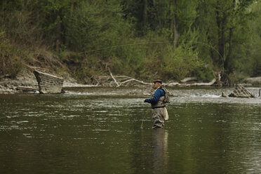 Man fishing in river - CUF04830