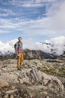 Wanderer auf dem Mount Baker, Washington, USA - CUF05180