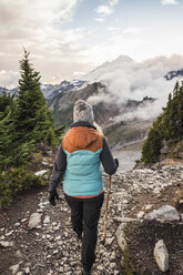 Wanderer auf dem Mount Baker, Washington, USA - CUF05185