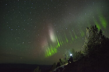 Auroral arc, Nickel Plate Provincial Park, Penticton, British Columbia, Canada - ISF01363
