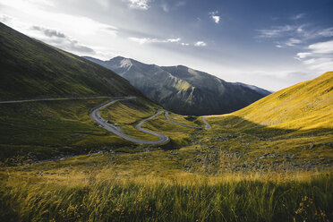 Mountain valley landscape, Draja, Vaslui, Romania - ISF01407