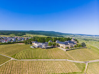 Deutschland, Hessen, Rheingau, Geisenheim, Weinberge und Schloss Johannisberg - AMF05723