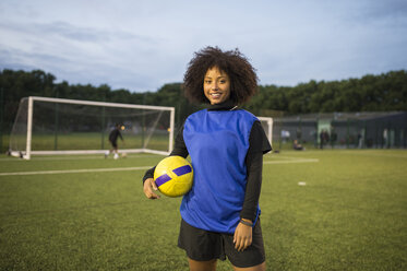 Female football player, Hackney, East London, UK - CUF07224