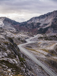 Winding road by Mount Baker, Washington, USA - CUF07415