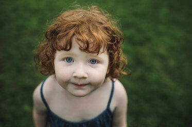 Portrait of toddler with red hair - CUF07707