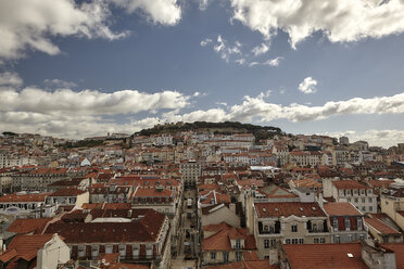 Blick auf die Burg Sao Jorge, Lissabon, Portugal - CUF08176