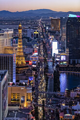 Der Strip bei Nacht, Las Vegas, Nevada, USA - CUF08894