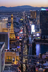 The Strip at night, Las Vegas, Nevada, USA - CUF08894