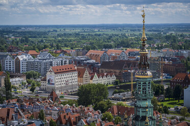 Polen, Danzig, Blick auf die Stadt von oben - HAMF00280