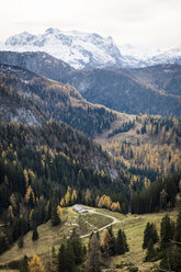 Deutschland, Bayern, Berchtesgadener Alpen, Schneibstein im Herbst - HAMF00284