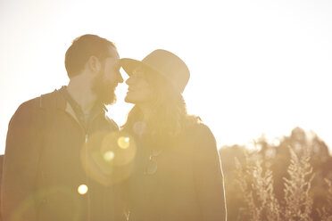 Couple enjoying walk on marshes - CUF09956