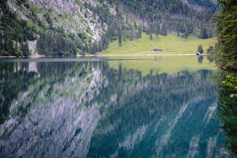 Germany, Bavaria, Berchtesgaden Alps, Obersee stock photo