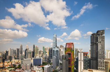 Stadtbild und Skyline des Finanzbezirks, Singapur, Südostasien - CUF11593