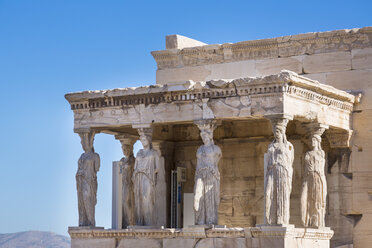 Die Veranda der Karyatiden, Erechtheion Akropolis, Athen, Attiki, Griechenland, Europa - CUF12663