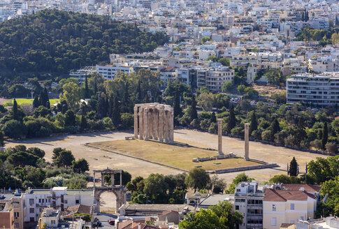 Ruinen des Olympieion, Athen, Attiki, Griechenland, Europa - CUF12666