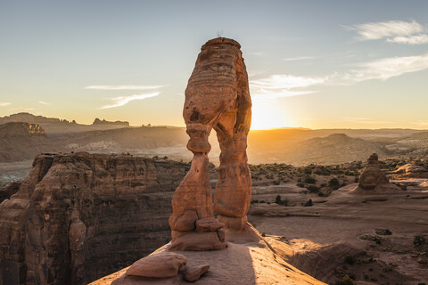 Delicate Arch, Arches-Nationalpark, Moab, Utah, USA, lizenzfreies Stockfoto