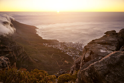 Blick vom Tafelberg, Kapstadt, Südafrika, Afrika - CUF12824
