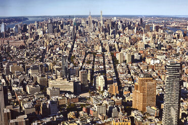 Stadtbild aus hohem Winkel vom One World Trade Observatory, New York City, USA - CUF13123