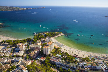 Aerial view of Paguera and coast, Majorca, Spain - CUF13144