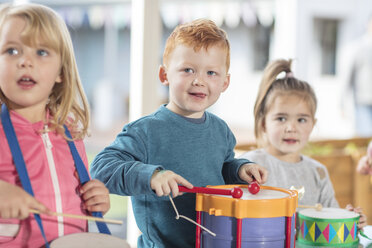 Young children playing with musical instruments - ISF02956