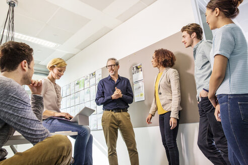 Digitales Designteam bei einer Besprechung im Büro - ISF03393