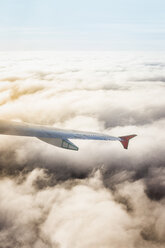 Flugzeugflügel über den Wolken - ISF03494