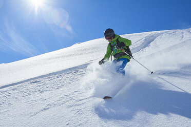 Boy skiing, Hintertux, Tirol, Austria - ISF04127