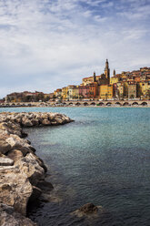 France, Provence-Alpes-Cote d'Azur, Menton, Old Town, French Riviera at Mediterranean Sea - ABOF00359
