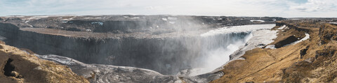 Iceland, Dettifoss waterfall stock photo