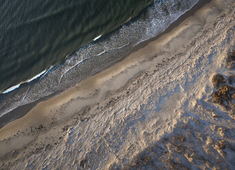 USA, Virginia, Luftaufnahme von Virginia Coast Reserve, Atlantischer Ozean, Strand - BCDF00351