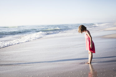 Girl on beach, Cape Town, South Africa - ISF06098