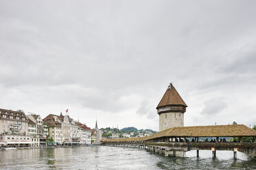 Kapellbrucke (Chapel Bridge) and water tower, Lucerne, Switzerland - CUF13454