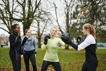Boxerinnen prügeln sich im Park - CUF14568