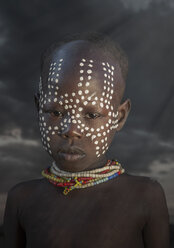 Junges Mädchen vom Stamm der Karo, Omo-Tal, Äthiopien - CUF14723