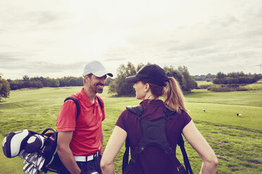 Golfer auf dem Platz, Korschenbroich, Düsseldorf, Deutschland - CUF15261