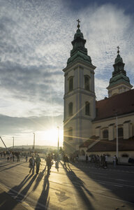 Sankt-Anna-Kirche bei Sonnenuntergang, Ungarn, Budapest - CUF15900