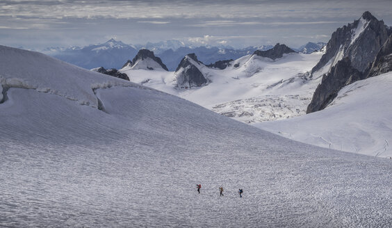 Bergsteiger auf dem Gletscher, Mer de Glace, Mont Blanc, Frankreich - CUF15901