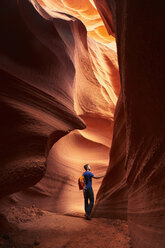 Wanderer, Antelope Canyon, Page, Arizona - ISF06534