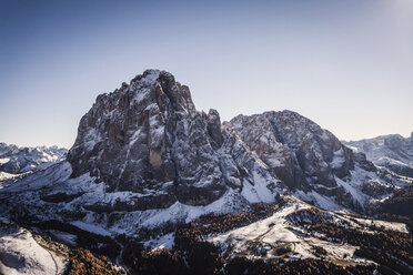 Mountain landscape, Dolomites, Italy taken from helicopter - CUF17868