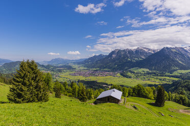 Deutschland, Bayern, Oberallgäu, Oberstdorf, Berghütte - WGF01193