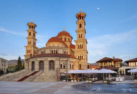 Albanien, Korca,, lizenzfreies Stockfoto