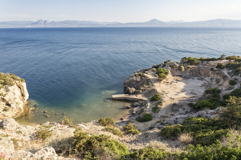 Griechenland, Golf von Korinth, Loutraki, Heraion von Perachora, antike Ausgrabungsstätte, lizenzfreies Stockfoto