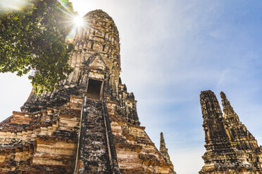 Thailand, Ayutthaya, Ruinen des Tempels Wat Chaiwatthanaram in der historischen Stadt Ayutthaya - WPEF00391